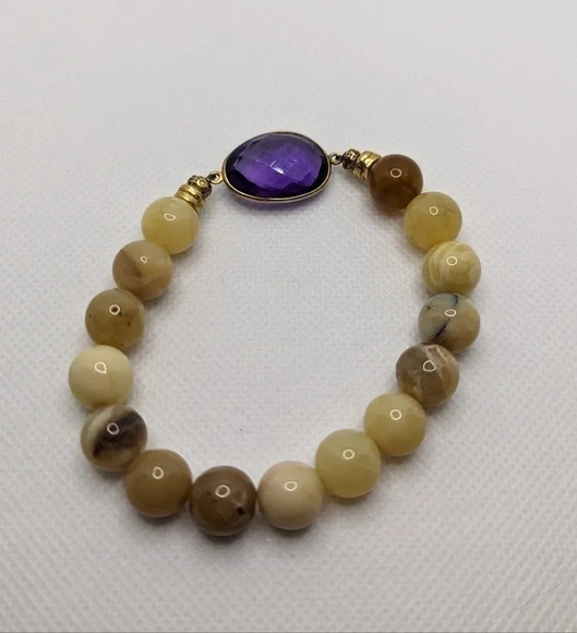 Natural agate  bracelet - Picture 1 of 3